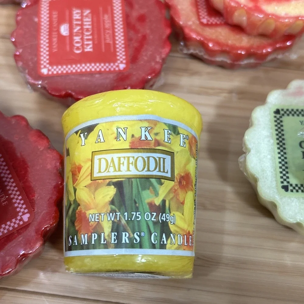 Yankee Candle Tarts Lot Mixed Wax Melts Melon Cherry Apple Cran Lilac 10 Candles